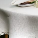 NORA Obrus okrúhly/oválny biely