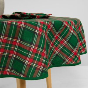 SCARLET Obrus okrúhly/oválny zelený