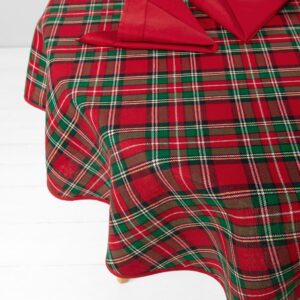 SCARLET Obrus okrúhly/oválny červený