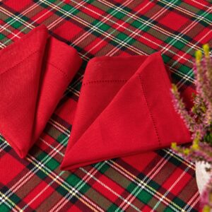 SCARLET Obrus okrúhly/oválny červený