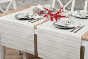 ORNA Behúň na stôl biely