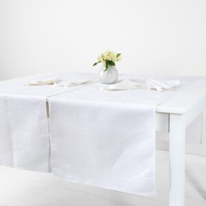 CAMPO Behúň na stôl biely