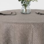 TONY Obrus okrúhly/oválny hnedý