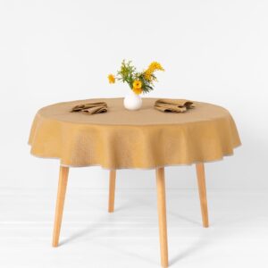 TONY Obrus okrúhly/oválny žltý