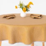 TONY Obrus okrúhly/oválny žltý