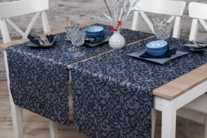 ATLANTA Behúň na stôl modrý