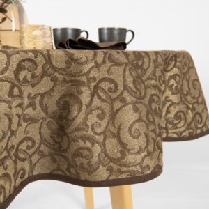 ATLANTA Obrus okrúhly/oválny hnedý