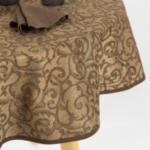 ATLANTA Obrus okrúhly/oválny hnedý