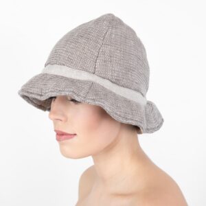 PURO Saunová čiapka sivo hnedá