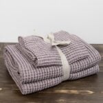 BINGO Osuška sivo fialová