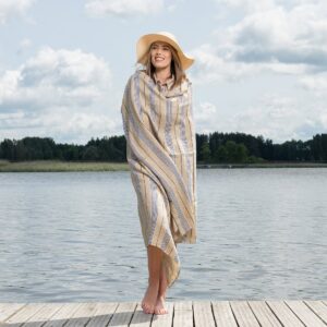 DAKOTA Plážová osuška modré pruhy