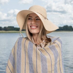 DAKOTA Plážová osuška modré pruhy