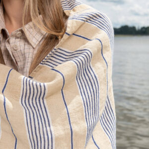 DAKOTA Plážová osuška modré pruhy