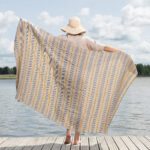 DAKOTA Plážová osuška modré pruhy