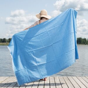 MADEIRA Plážová osuška svetlomodrá