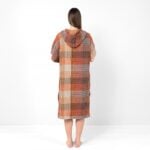 BINGO Pončo hnedé kárované