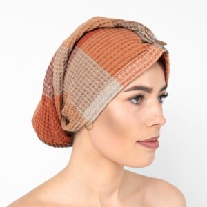 BINGO turban na vlasy hnedý