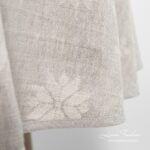 MYSTI Obrus okrúhly/oválny béžový