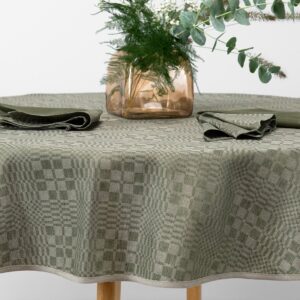 WILLOW Obrus okrúhly/oválny zelený