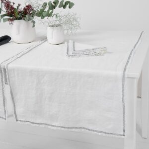 ALBA Behúň na stôl biely