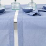 LUNA Behúň na stôl modrý