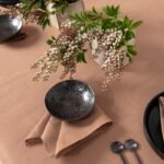 LUNA Stolová servítka svetlohnedá