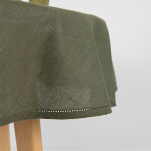 LUNA Obrus okrúhly/oválny olivový