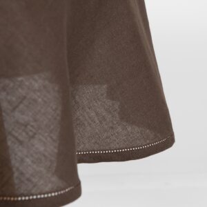 LUNA Obrus okrúhly/oválny hnedý