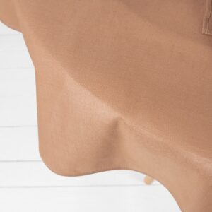 LUNA Obrus okrúhly/oválny svetlohnedý