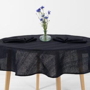 ISLA Obrus okrúhly/oválny čierno-modrý