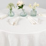 ARVO Obrus okrúhly biely