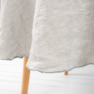 ARVO Okrúhly obrus sivý