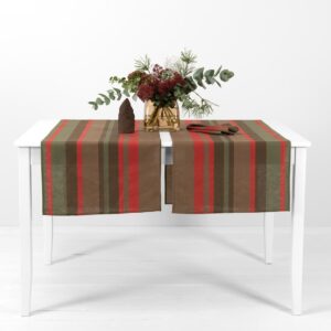 MIMOSA Behúň na stôl červenohnedý