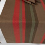 MIMOSA Behúň na stôl červenohnedý