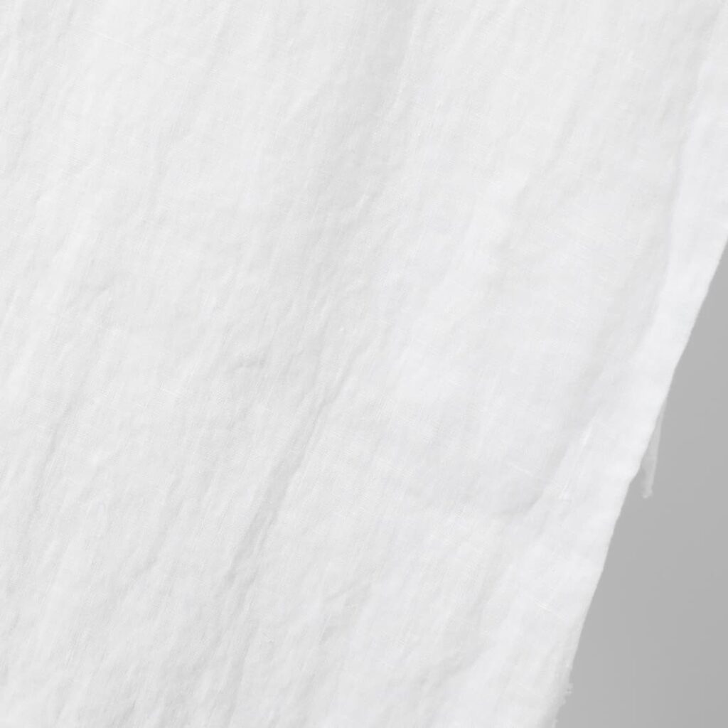 optic white washed linen fabric medium weight