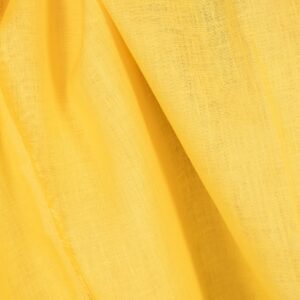 Ľanová látka v jednofarebnej žiarivo žltej farbe