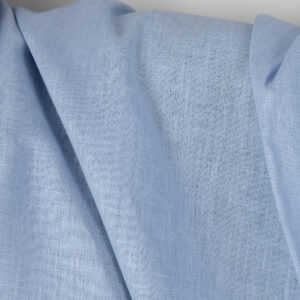 Ľanová látka hladká bledo svetlomodrá