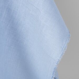 Ľanová látka hladká bledo svetlomodrá