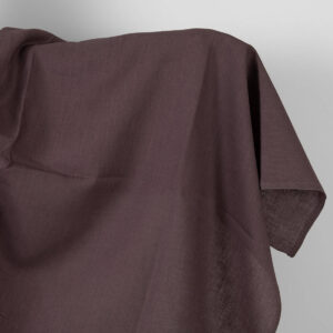 Ľanová látka tlmená hnedá