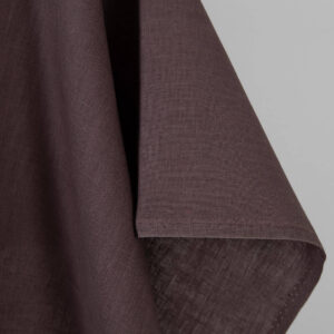 Ľanová látka tlmená hnedá