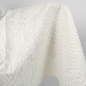 Ľanová látka v prírodných a bielych farebných pruhoch