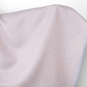 Ľanovo-bavlnená látka svetloružová a bledo modrá rybia kosť