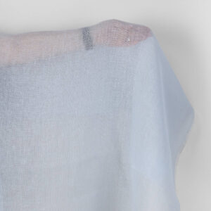 Ľanová látka nebeská sivá gázovina