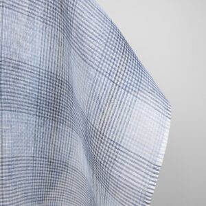 Ľanová gázovina modré kocky