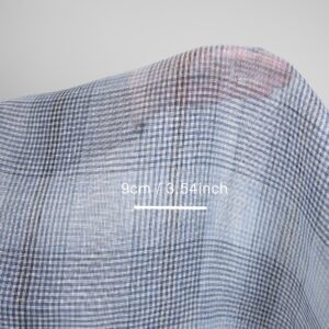 Ľanová gázovina modré kocky