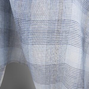 Ľanová gázovina modré kocky