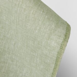 Ľanová látka bledá šalviovo zelená