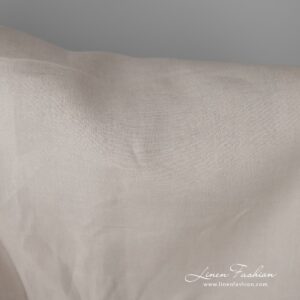 Široká ľanová látka žltohnedá farba