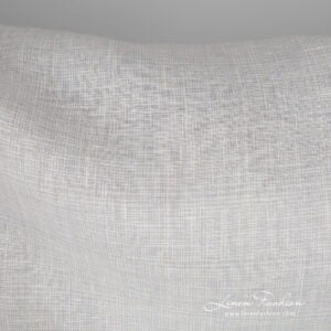 Široká ľanová tkanina sivo-bielej farby