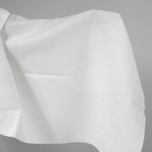 Ľanovo-bavlnená tkanina opticky biela kosoštvorcový vzor